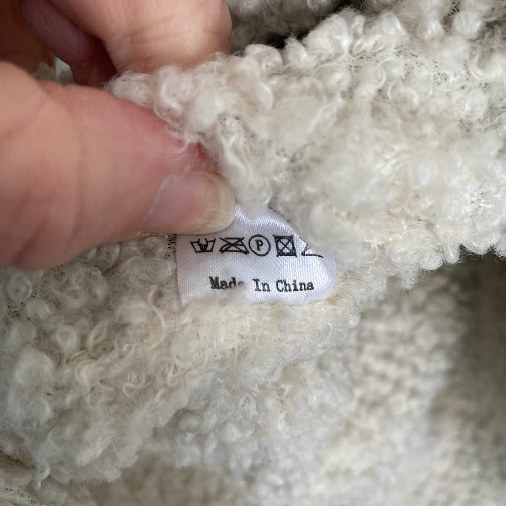 NWOT Native Rose Plaid Jacket Faux Shearling Moto Jacket - Picture 7 of 7
